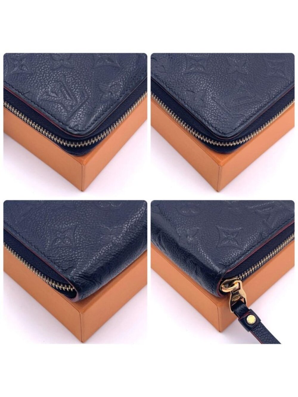 Louis Vuitton Monogram Empreinte Marine Zippy Wallet - Picture 8 of 9